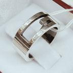 Gucci Branded Cutout G Ring SV925 7.7G Size 11