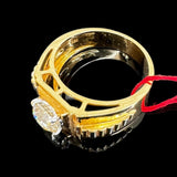 Diamond Men's Ring 18k Yellow Gold