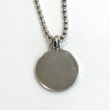 Gucci 925 Silver Crest Coin Necklace (Made In Italy)