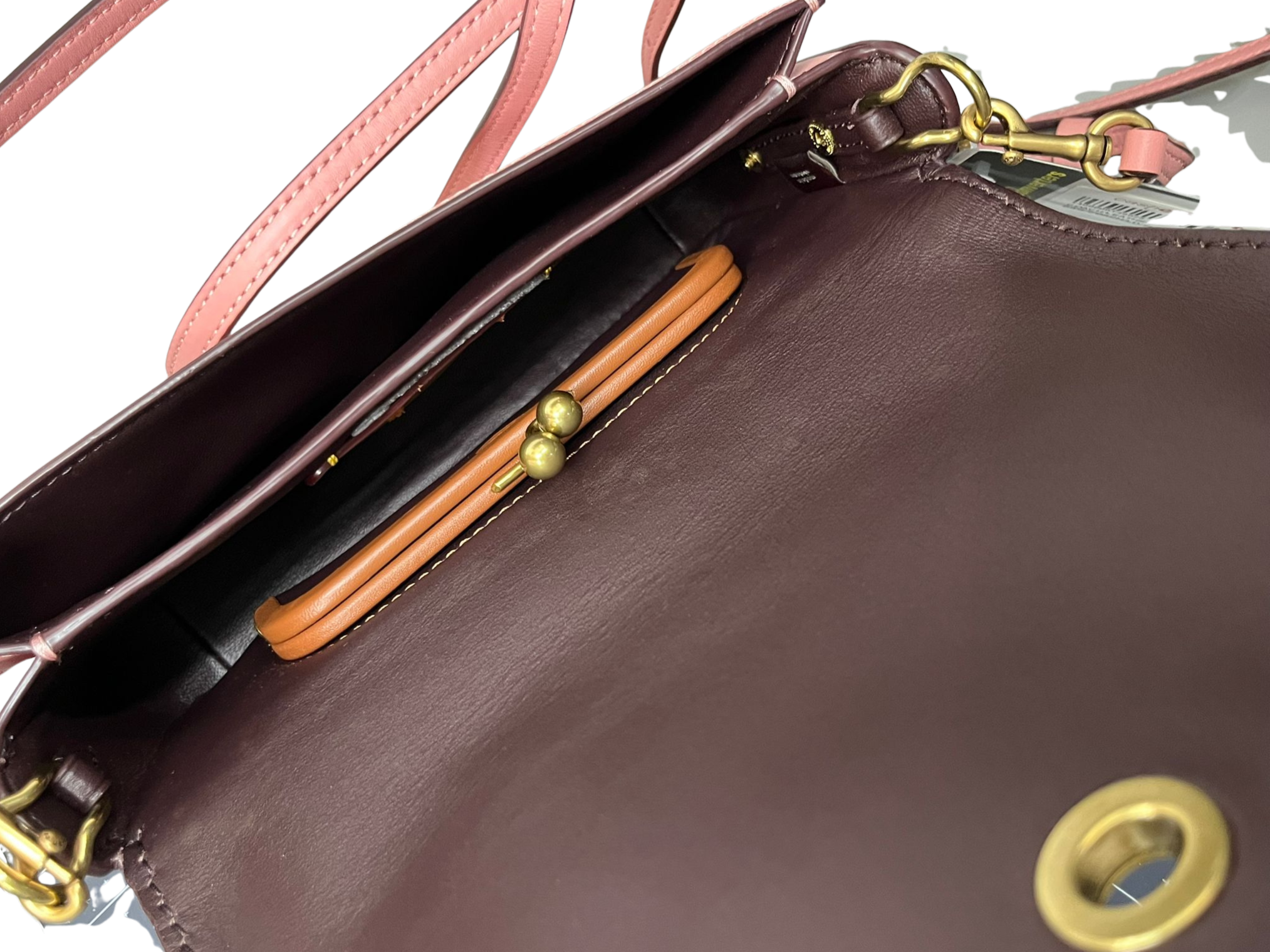 Coach Glovetan Dinky Crossbody Leather Bag Pink