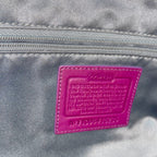 Coach F15235 Violet Purple Studded Leather Shoulder Bag