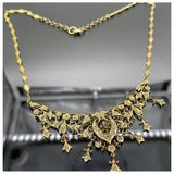 20K Yellow Gold Peranakan Intan Necklace