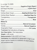 Unheated Blue Sapphire Diamond Ring GIA Certification
