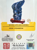 Natural Tanzanite Carving Display