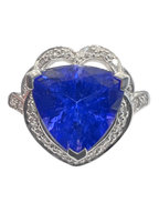 Natural Tanzanite Diamond Ring 3 Carat