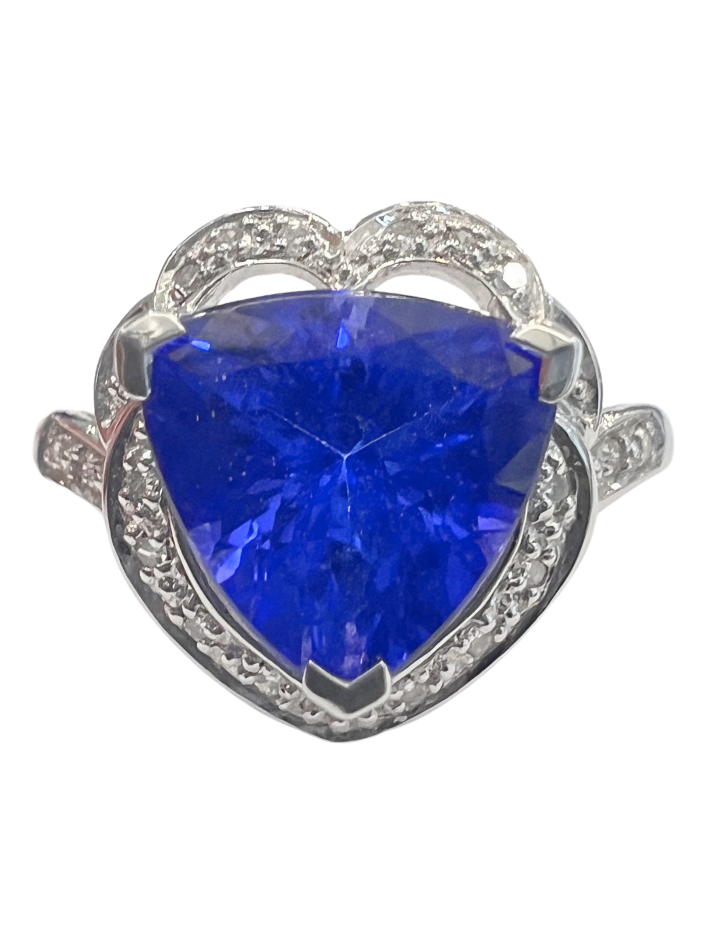 Natural Tanzanite Diamond Ring 3 Carat