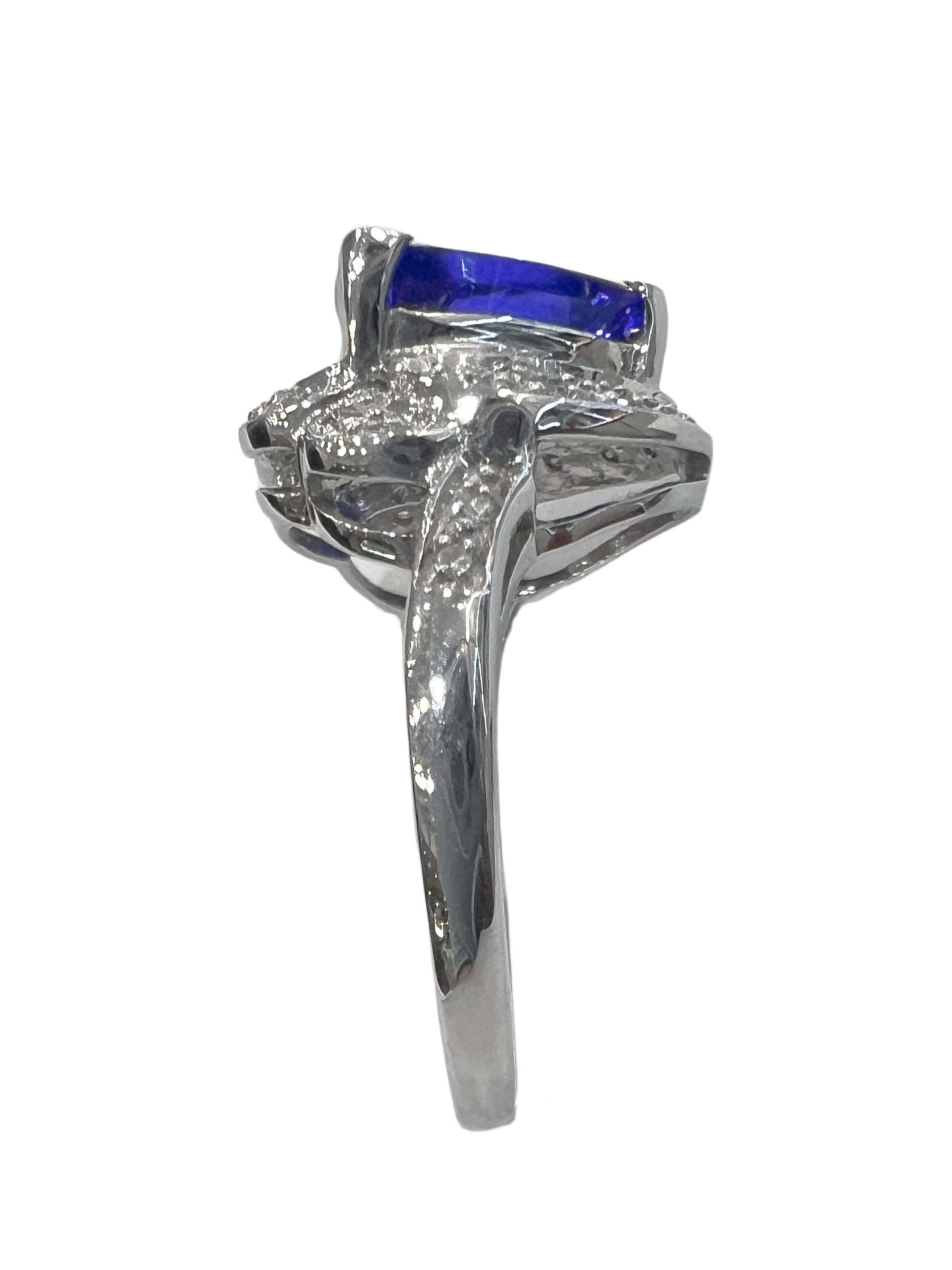 Natural Tanzanite Diamond Ring 3 Carat
