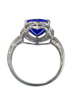 Natural Tanzanite Diamond Ring 3 Carat
