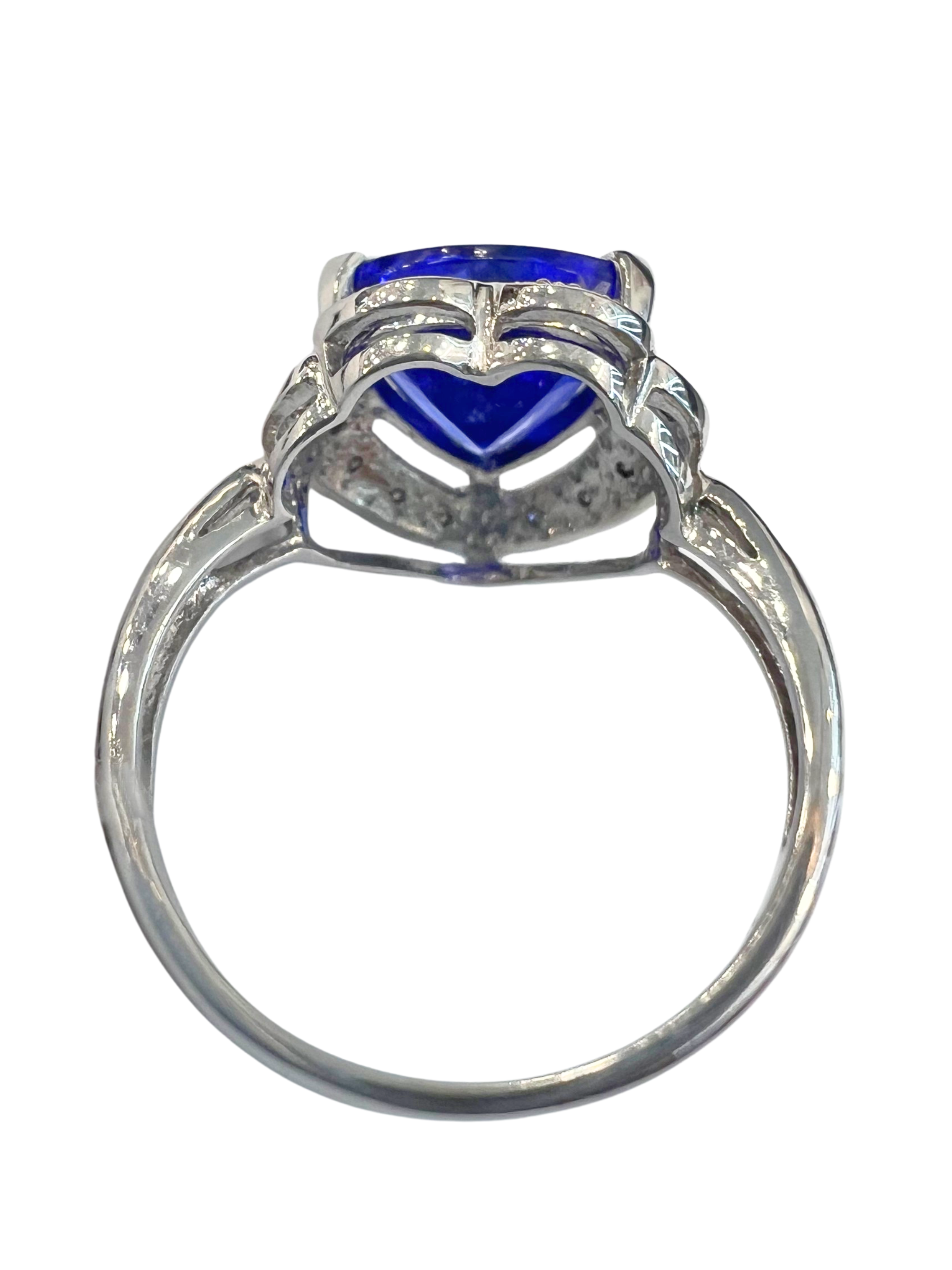 Natural Tanzanite Diamond Ring 3 Carat