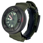 Citizen BJ8057-09X Promaster Diver Ecozilla Eco-Drive Green Dial Green Polyurethane Watch, 48mm
