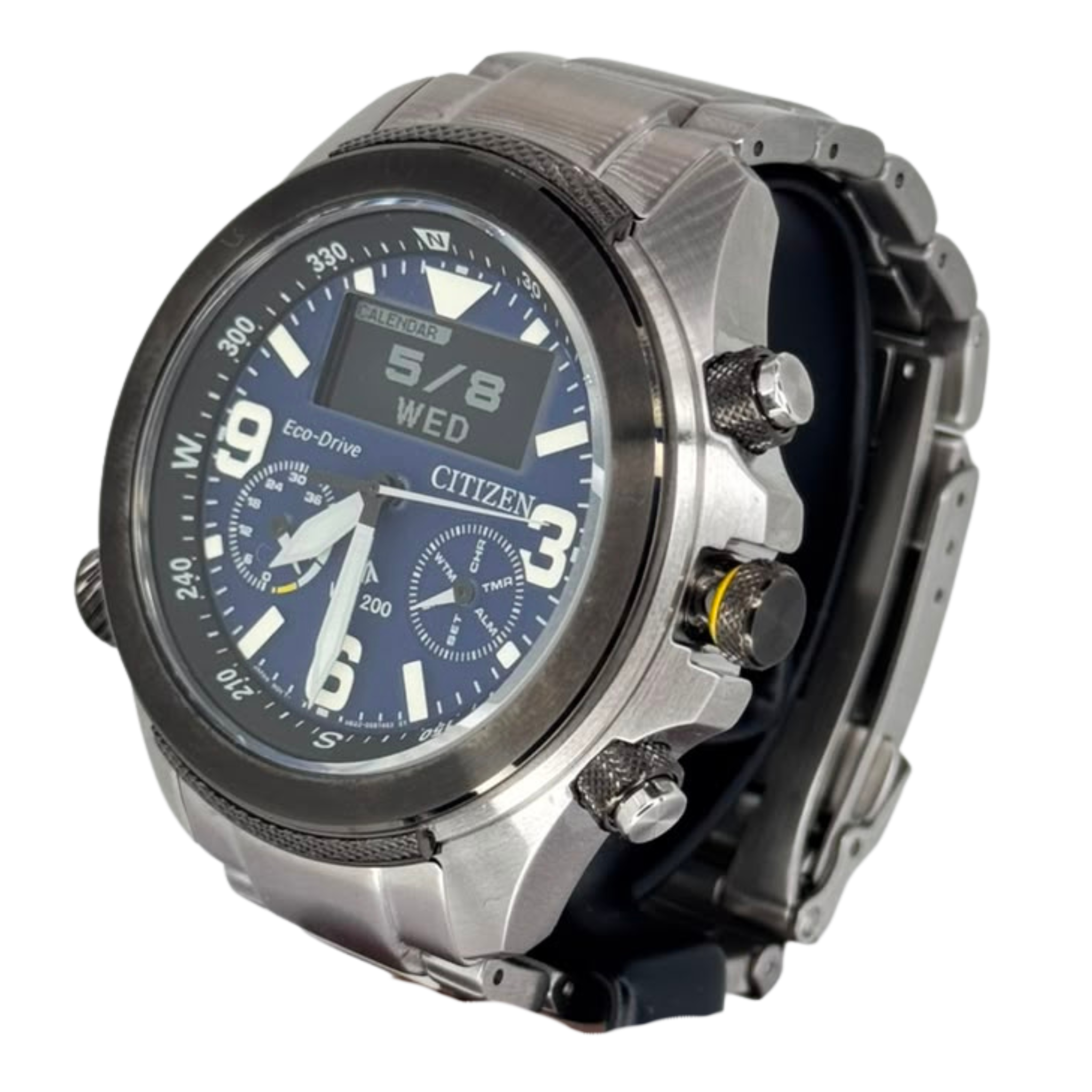 Citizen Promaster Land JV1006-51L Eco-Drive World Time Chronograph Watch, 44mm