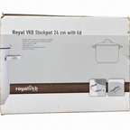 Royal VKB 24cm Stainless Steel Stock Pot With Lid