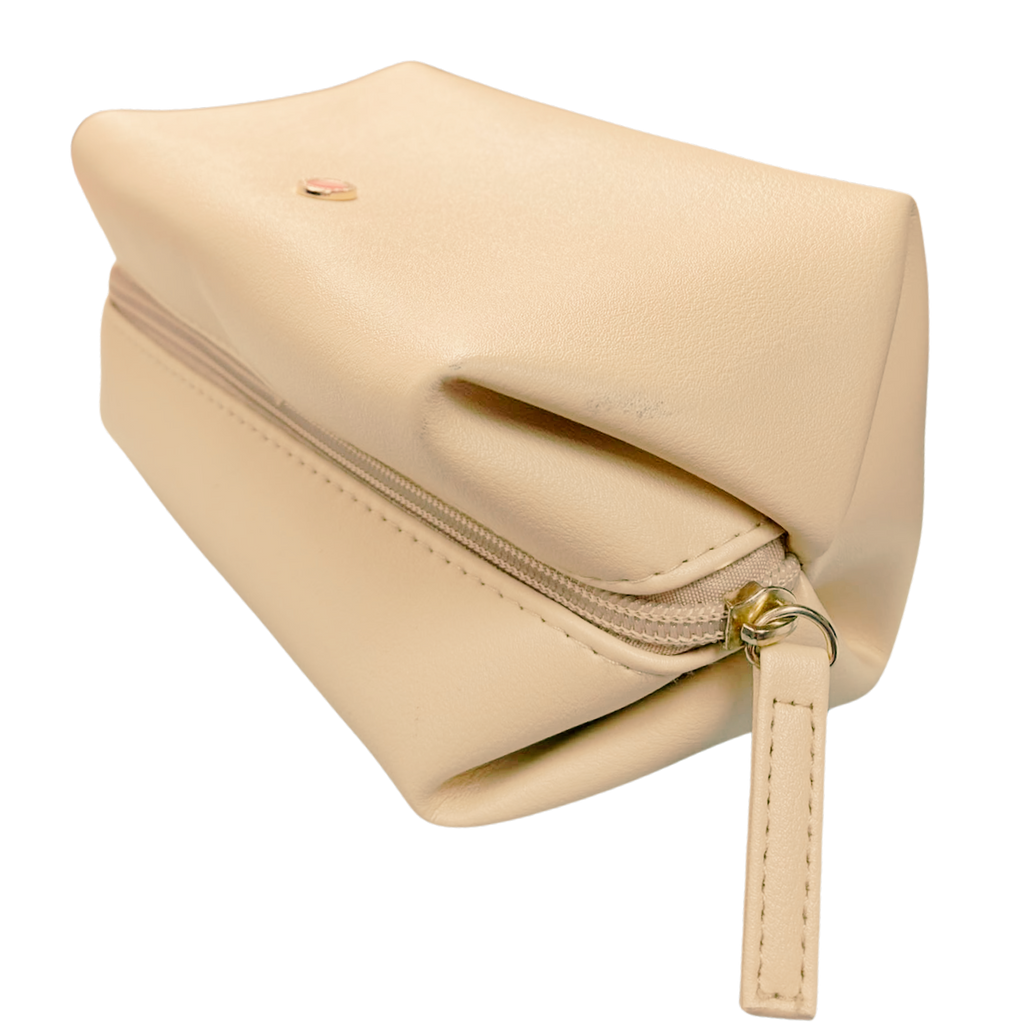 Bvlgari Emirates Pouch Beige Faux Leather