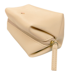 Bvlgari Emirates Pouch Beige Faux Leather