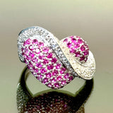 750WG Rubies & Diamonds Ring