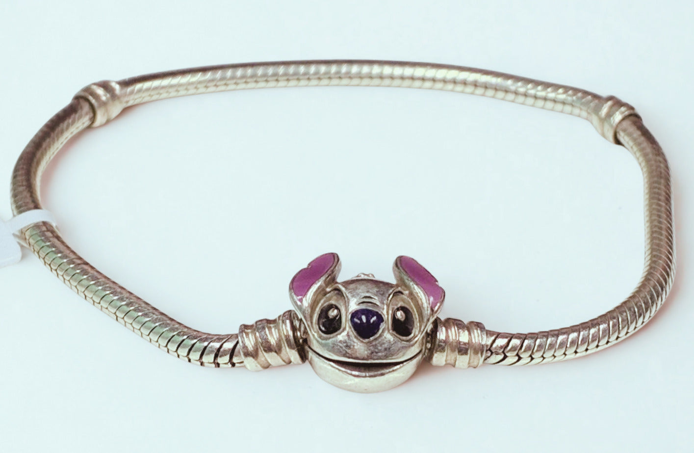 Sterling Silver Pandora  Disney Stitch Snake Chain Bracelet Secondary image