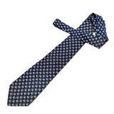 Salvatore Ferragamo Silk Navy Blue Elephant Necktie