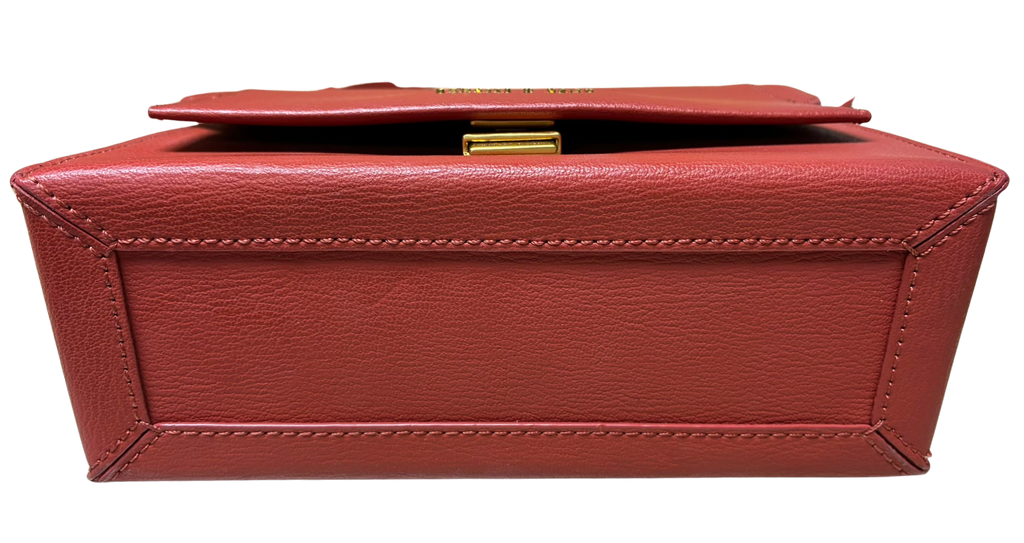 Charles And Keith CK2807011502 Front Flap Chain Handle Crossbody Bag Brick
