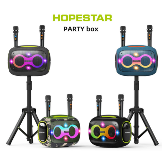 Portable Speaker With 2 Mic-240W/ Hopestar Main image