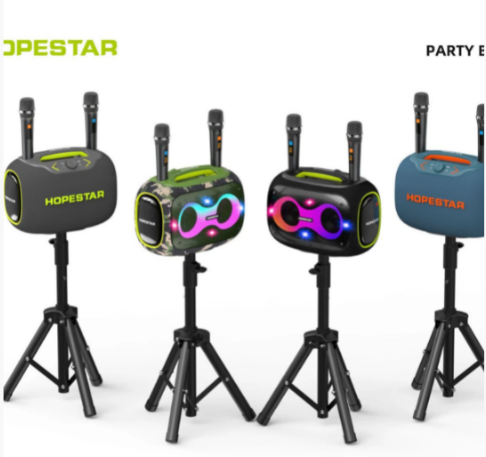 Portable Speaker With 2 Mic-240W/ Hopestar Secondary image