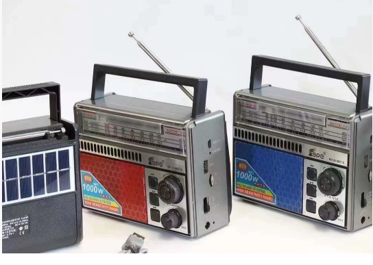 Bluetooth Radio With Speaker -Analog/Silver Secondary image