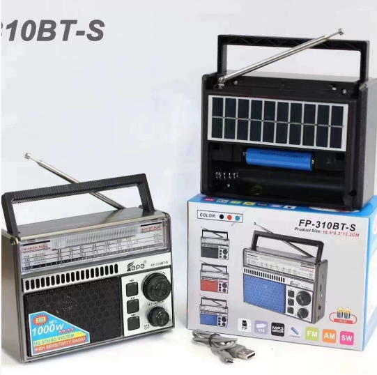 Bluetooth Radio With Speaker -Analog/Silver