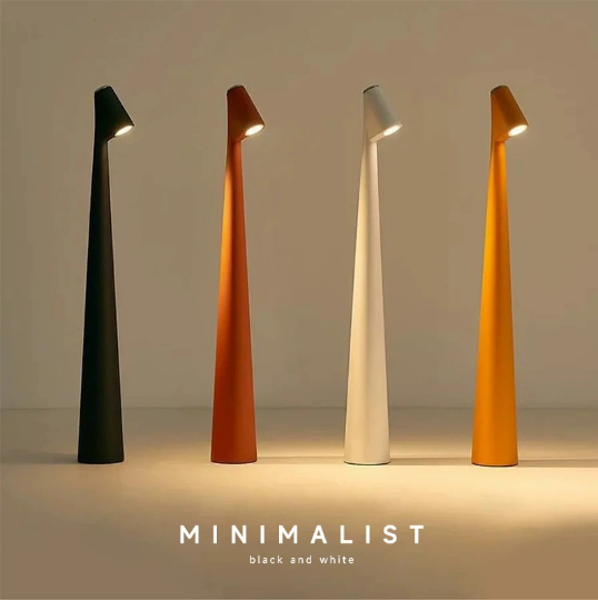 Touch Lamp-Metal Cone Look