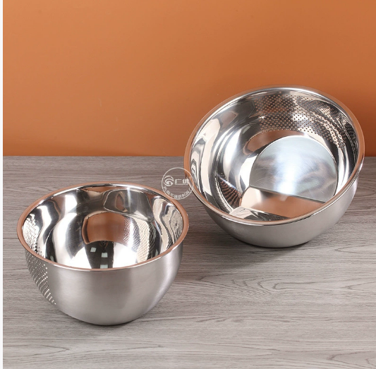 Colander Bowl-Slanted/ Stainless Steel/ 24cm