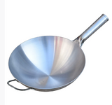 Wok With Stainless Steel Handle