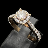 Diamond Rose Gold Ring 750