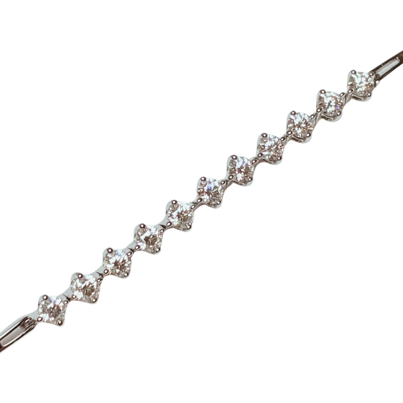 750WG Diamond Bracelet 6.2GRAM Secondary image
