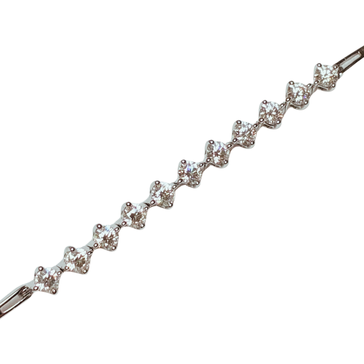 750WG Diamond Bracelet 6.2GRAM