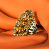 Citrine 18k Yellow Gold Lady's Ring