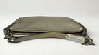 Vintage Furla Metallic Silver Pebbled Leather Shoulder Bag