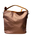 Longchamp Derby Metallic Hobo Bag Copper Bronze Color