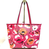 Coach Floral Poppy Design Pink Leather Bag