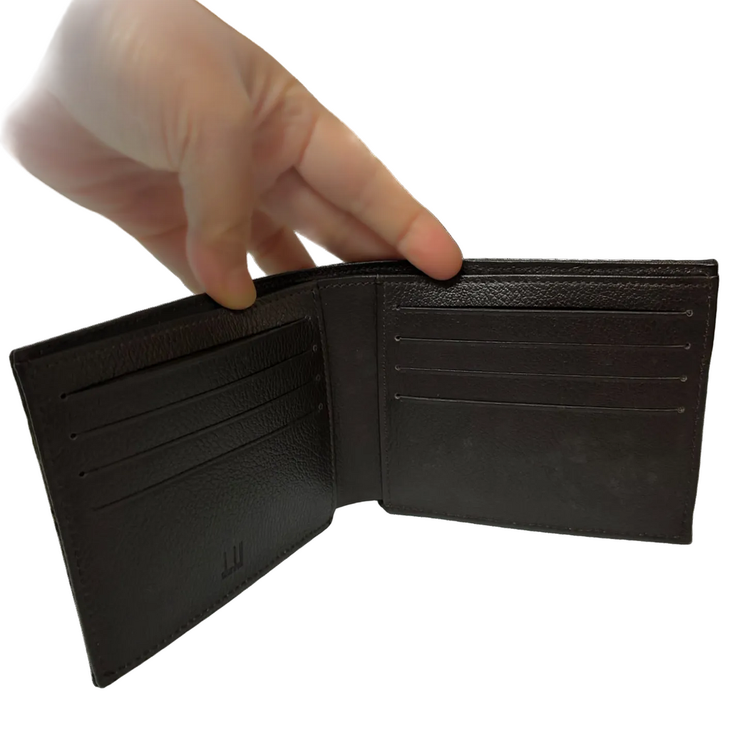 Dunhill D Eight Geometric Pattern Bifold Wallet