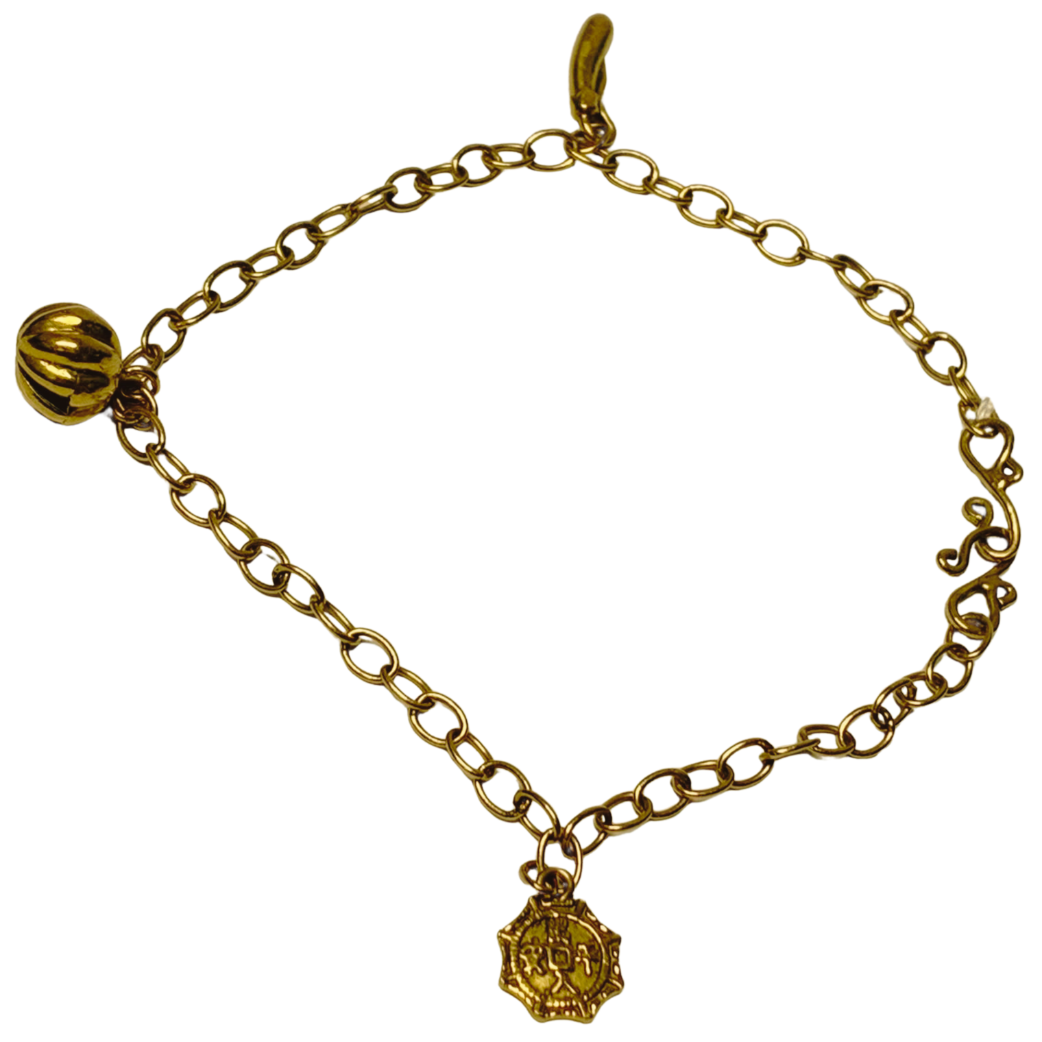 916 YG Chain Charm Bracelet 5.6GM Secondary image