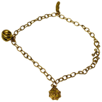 916 YG Chain Charm Bracelet 5.6GM