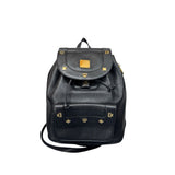 MCM Studded Black Leather Backpack Bag