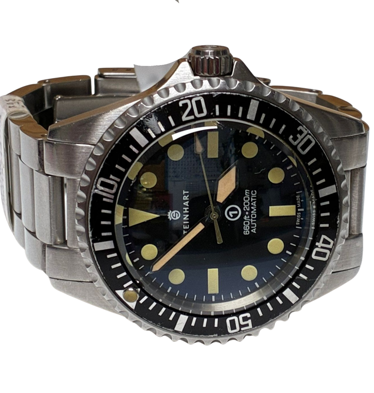 Steinhart Ocean One Vintage Military Automatic Watch Stainless Steel Secondary image