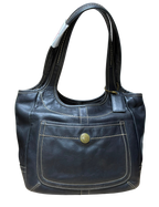 Vintage Coach Legacy Ergo Leather Tote Bag Black