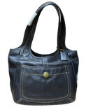 Vintage Coach Legacy Ergo Leather Tote Bag Black