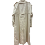 Burberrys Vintage DoubleBreasted Trench Coat Beige Signature Check Lining Size 44Short