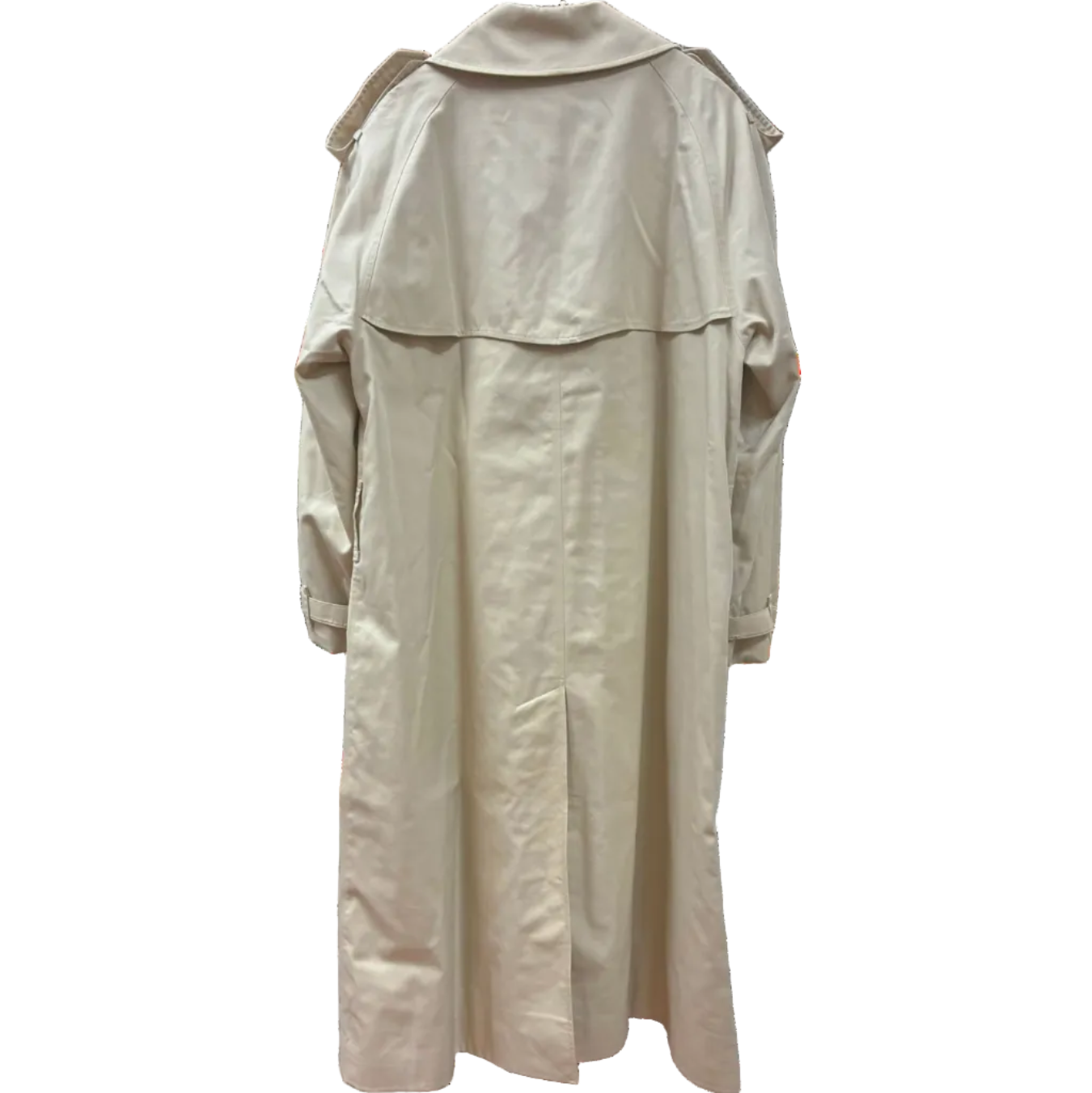 Burberrys Vintage DoubleBreasted Trench Coat Beige Signature Check Lining Size 44Short