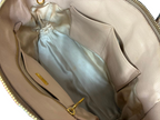 Miu Miu Madras Handbag Beige Goatskin Leather