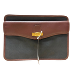 Dunhill Canvas And Leather Clutch Bag