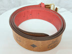 MCM Claus Reversible Belt With GoldTone M Buckle