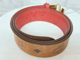 MCM Claus Reversible Belt With GoldTone M Buckle