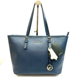 Michael Kors Navy Saffiano Leather Tote Bag